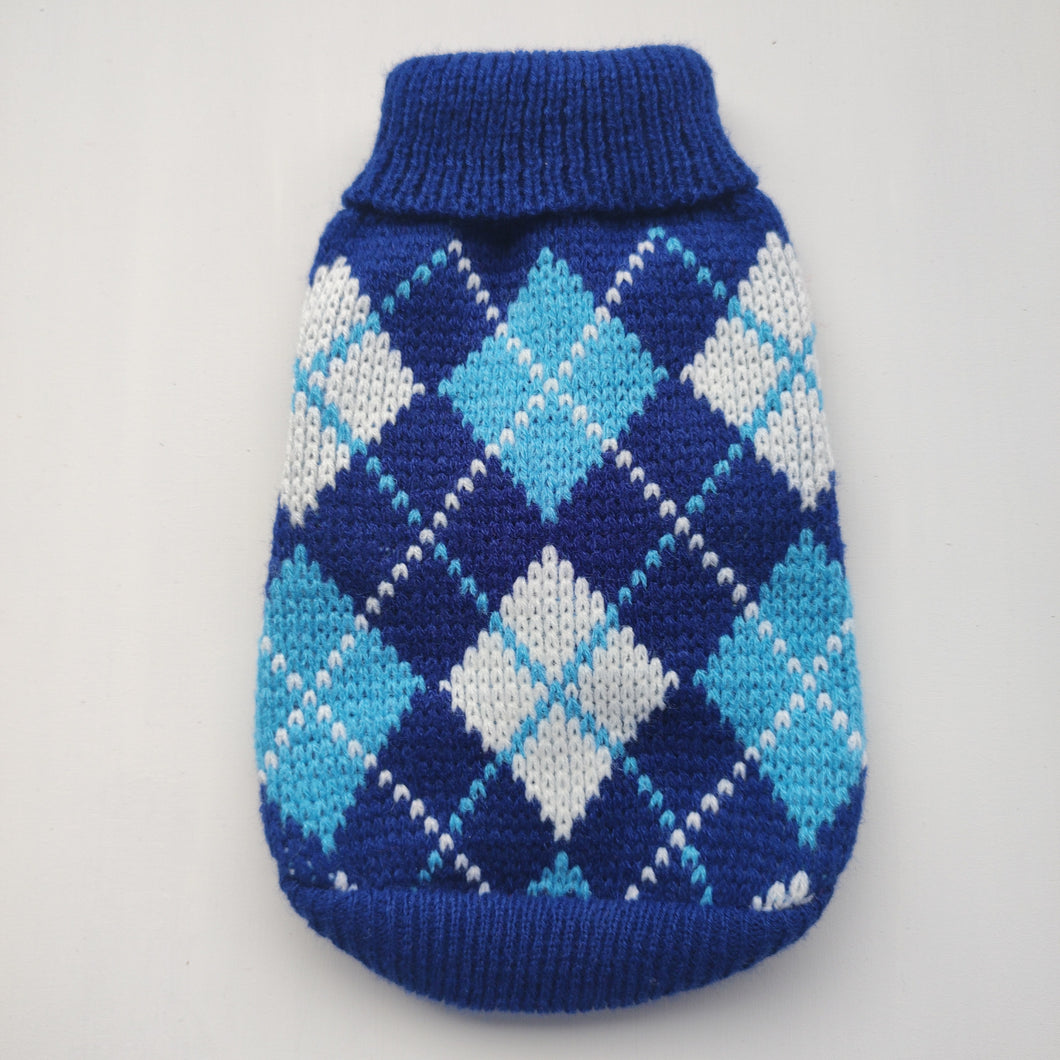SUETER AZUL ROMBOS