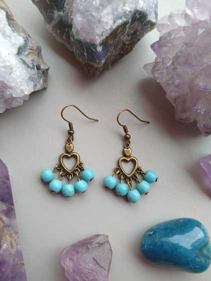 ARETES CORAZÓN HOWLITA