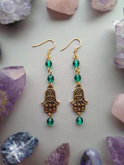 ARETES VERDES HAMSA