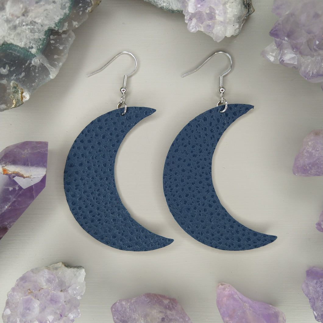 Aretes luna azul