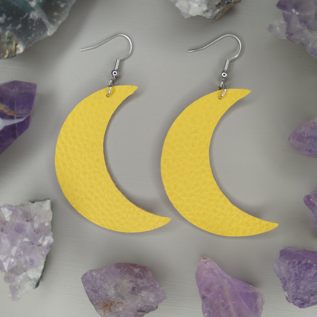 Aretes luna amarilla