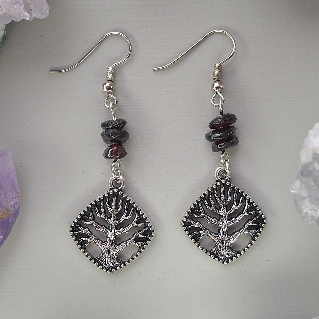 Aretes Arbol Granate