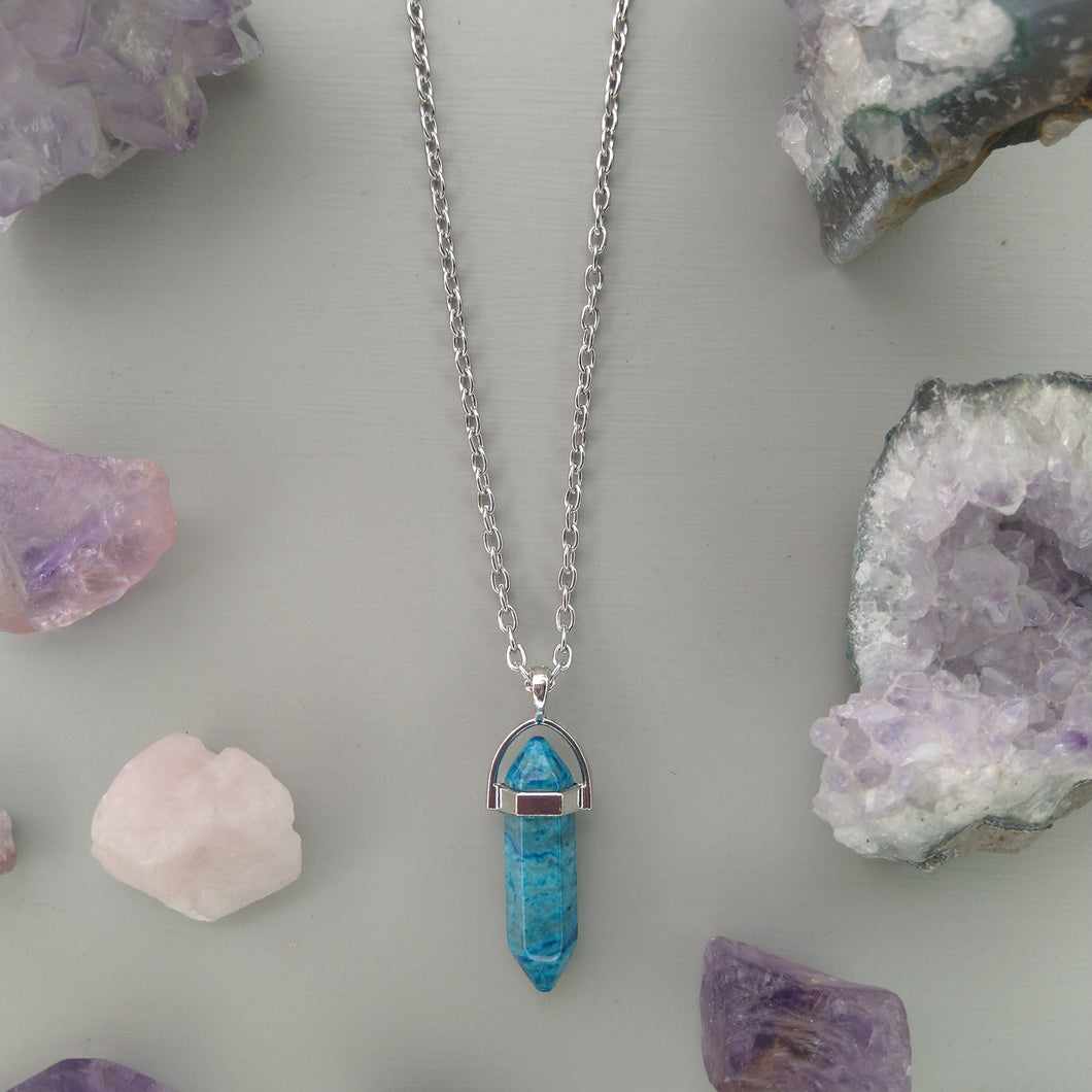 COLLAR AGATA AZUL