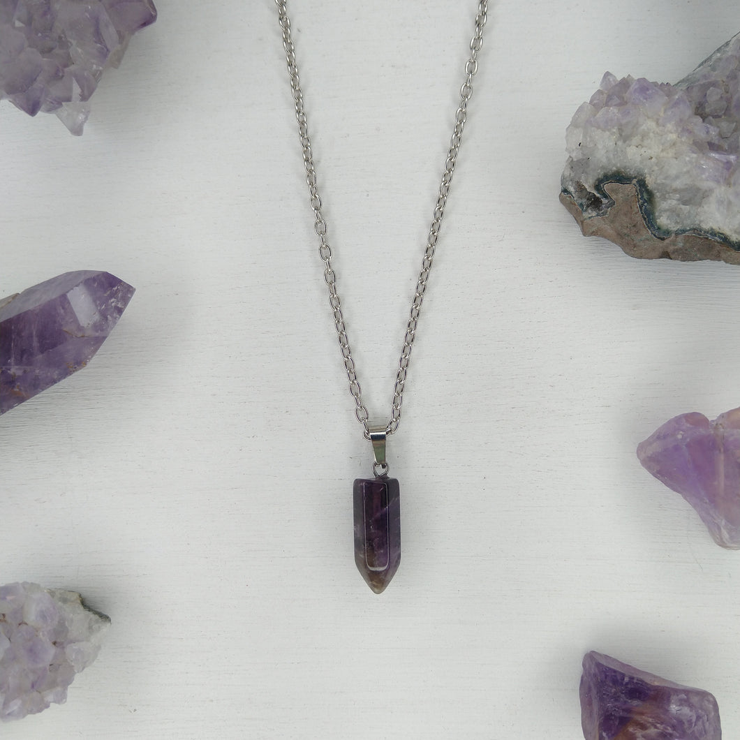 COLLAR CUARZO AMATISTA