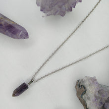 Cargar imagen en el visor de la galería, COLLAR CUARZO AMATISTA
