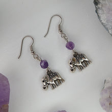 Cargar imagen en el visor de la galería, ARETES ELEFANTE AMATISTA
