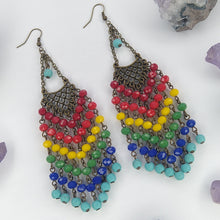 Cargar imagen en el visor de la galería, ARETES CANDELABRO ARCOIRIS
