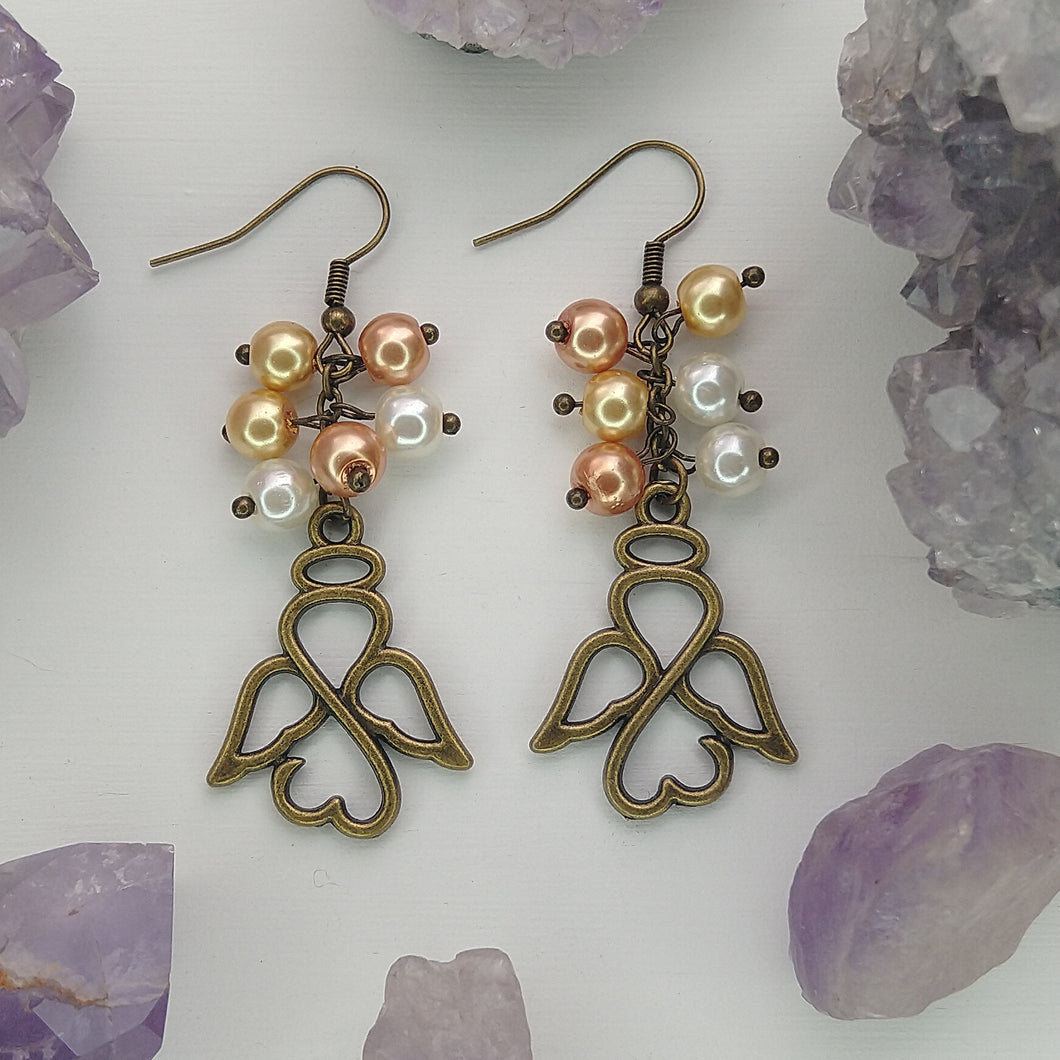 ARETES ÁNGELES PERLAS