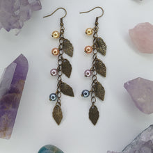 Cargar imagen en el visor de la galería, ARETES HOJAS MULTICOLOR
