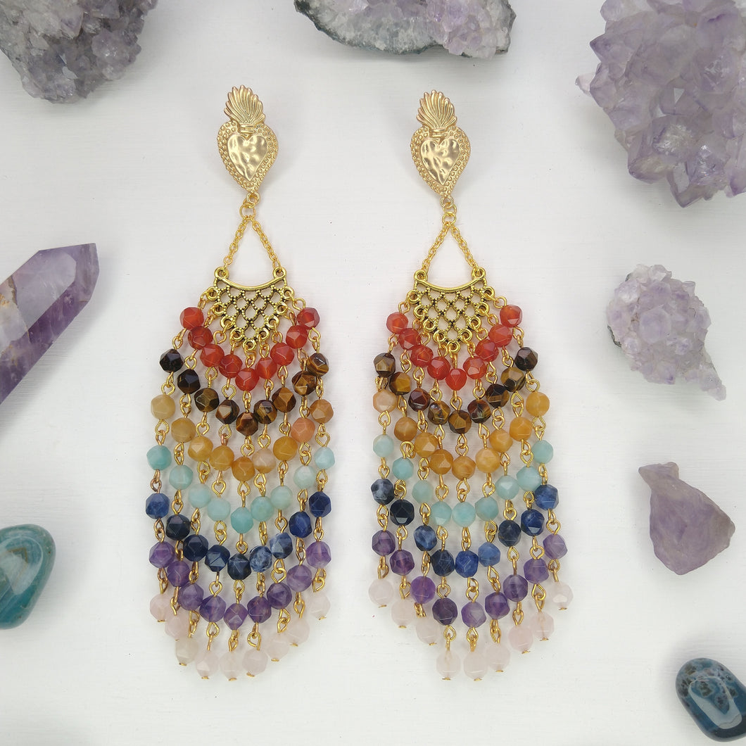 ARETES CANDELABRO MILAGROS GRANDE