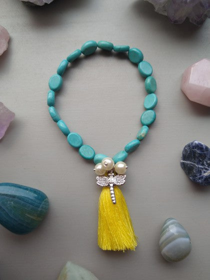 PULSERA TURQUENITA LIBELULA