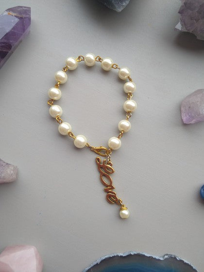 PULSERA PERLAS LOVE