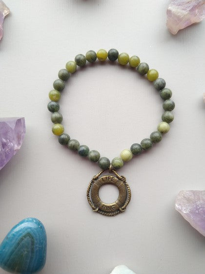 PULSERA DE SERPENTINA CON SALVAVIDAS