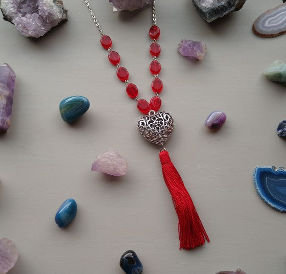 COLLAR ROJO CORAZON