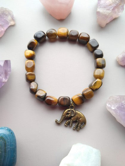 PULSERA OJO DE TIGRE ELEFANTE