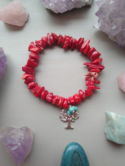 PULSERA CORAL ÁRBOL