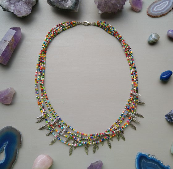 COLLAR CHAQUIRA CON PLUMAS