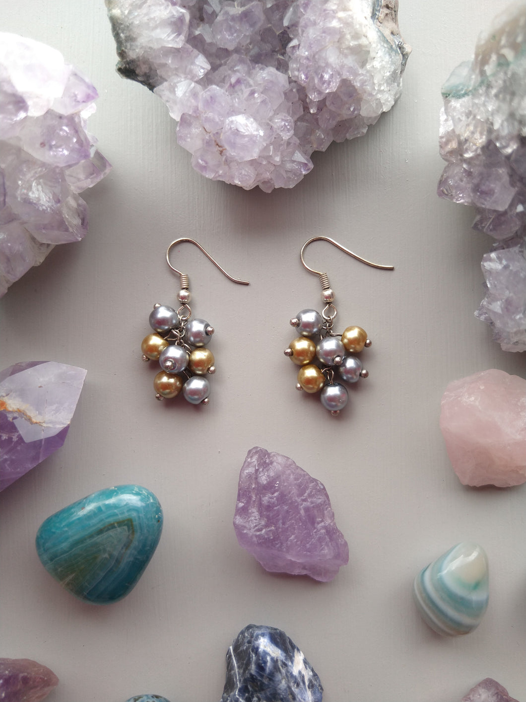 ARETES RACIMO PERLAS