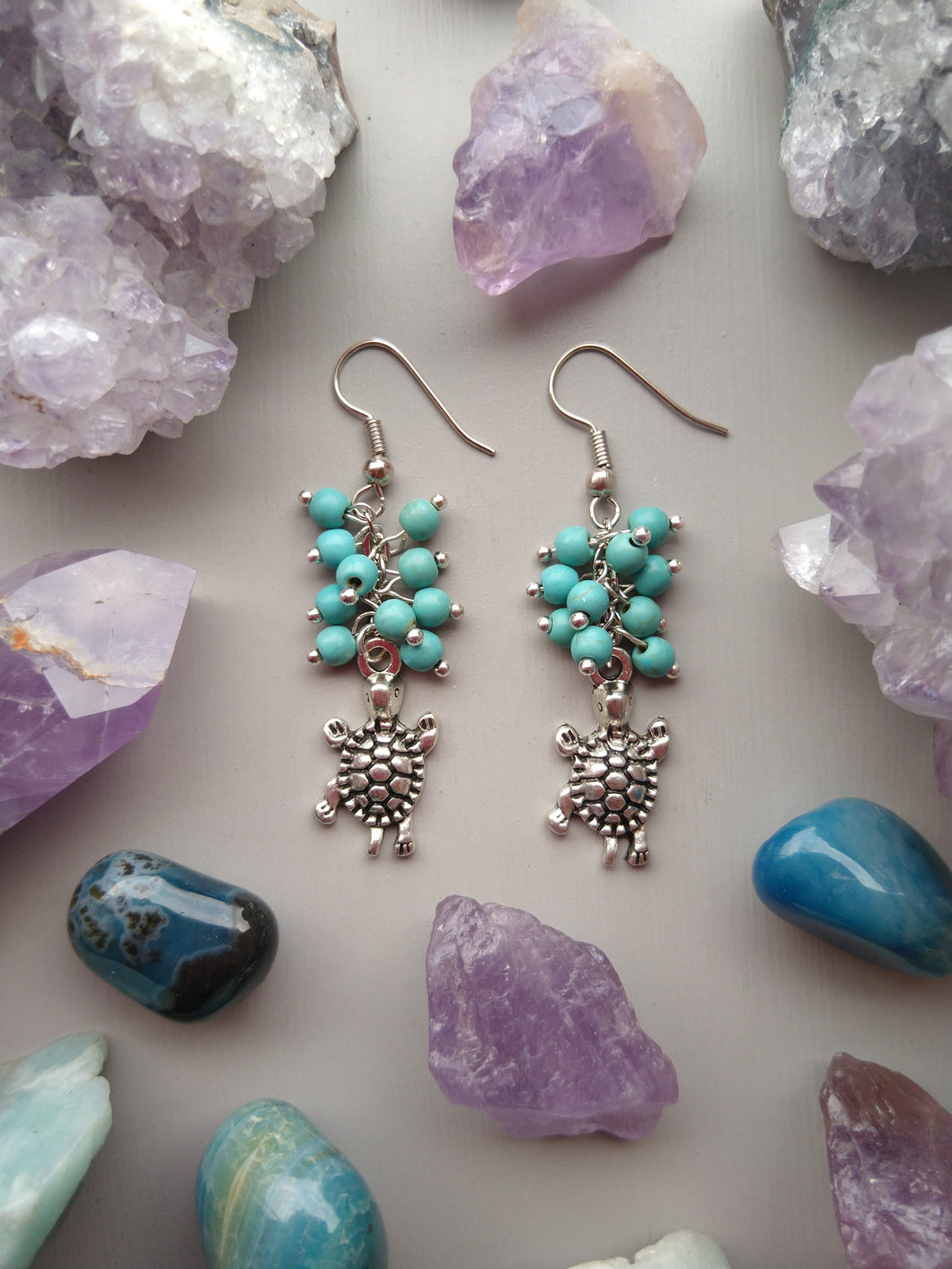 ARETES TORTUGA TURQUESA