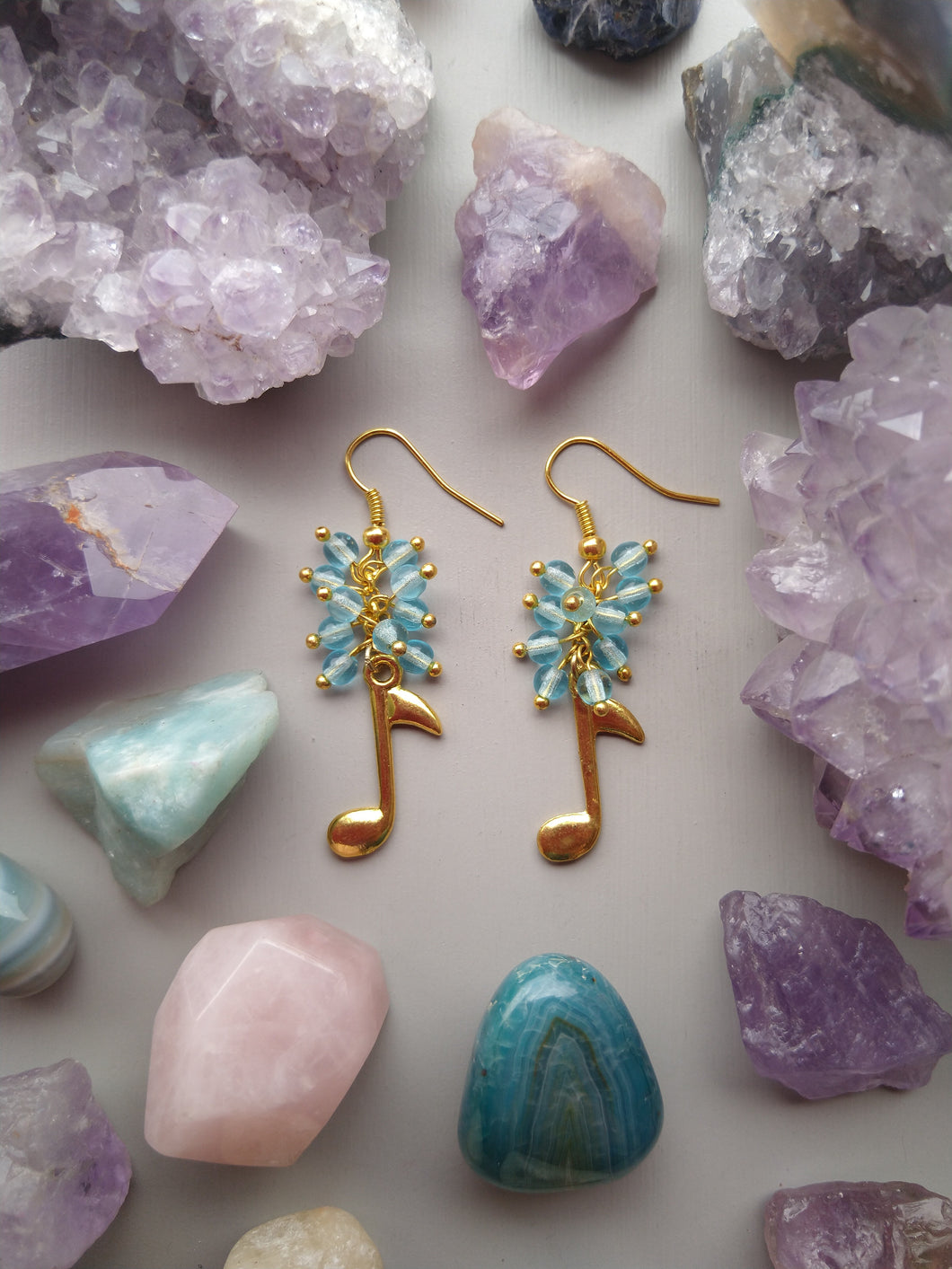 ARETES MÚSICA AZULES