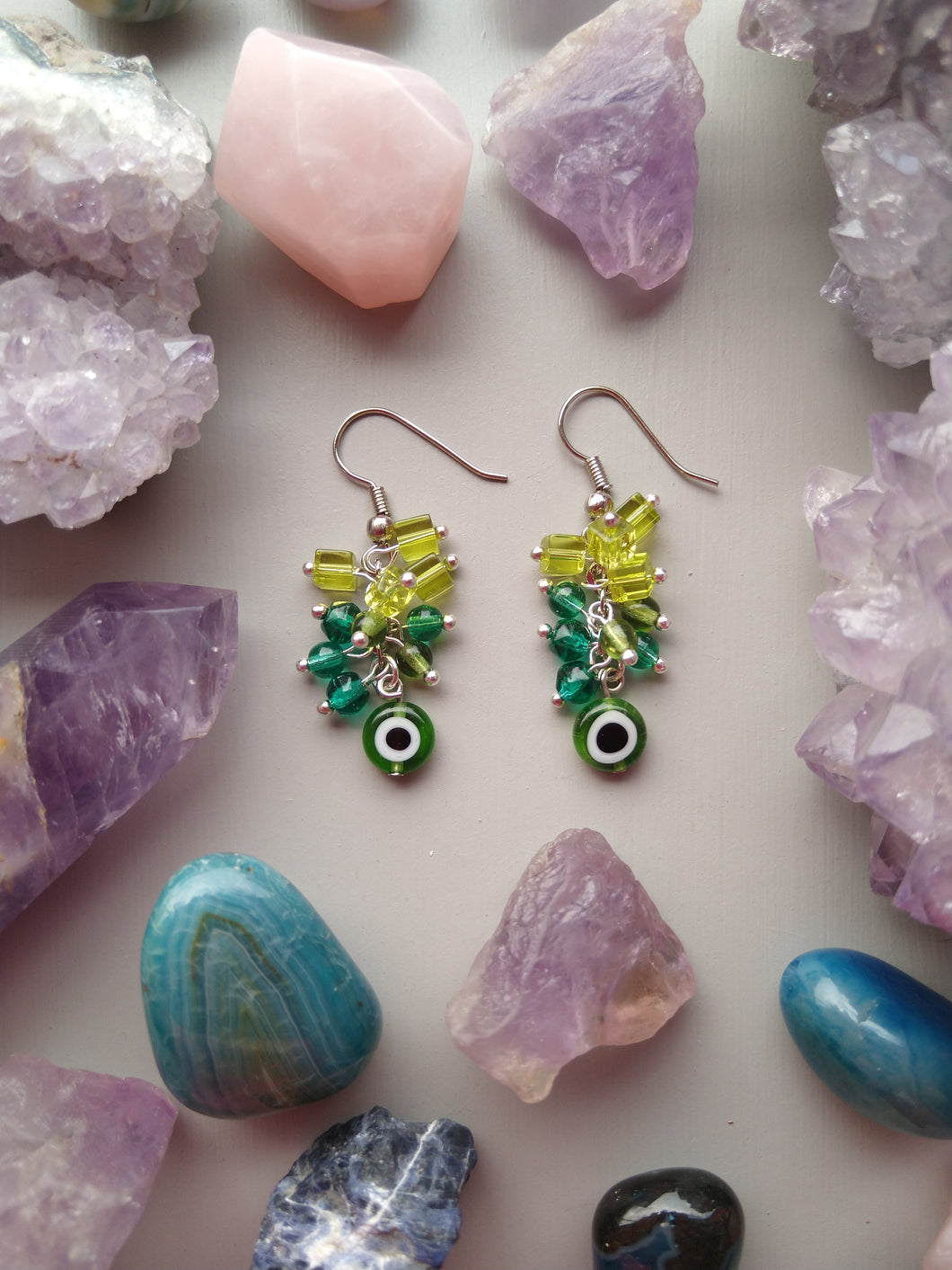 ARETES OJITO CHICO VERDE