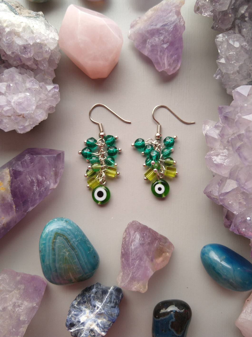 ARETES OJITO CHICO VERDE