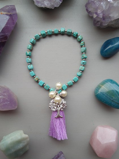 PULSERA TURQUENITA ÁRBOL DE LA VIDA
