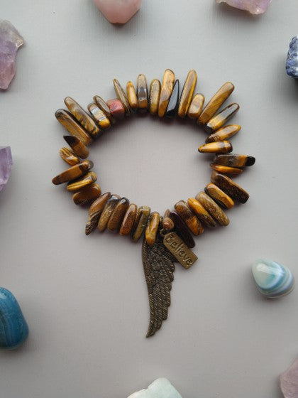PULSERA OJO DE TIGRE CON ALA