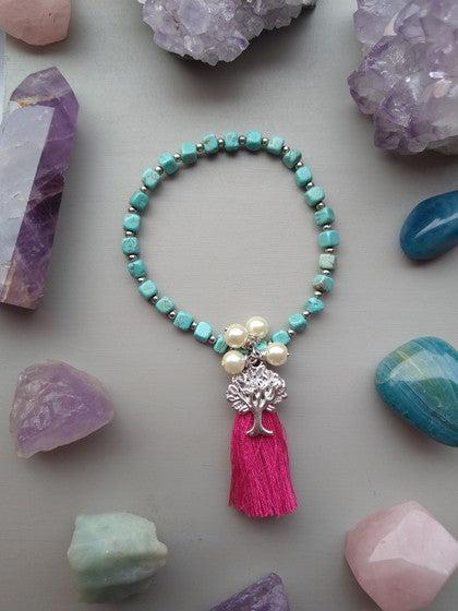 PULSERA TURQUENITA ÁRBOL DE LA VIDA