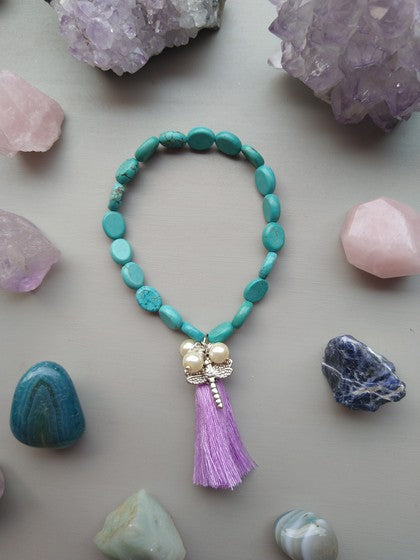 PULSERA TURQUENITA LIBELULA