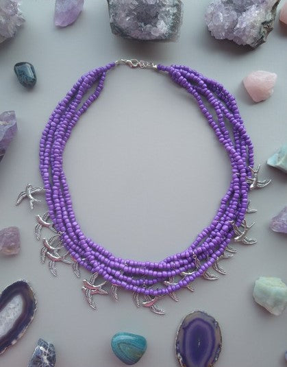 COLLAR MORADO PAJARITOS