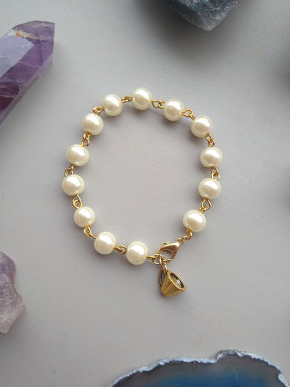PULSERA PERLAS TAZA